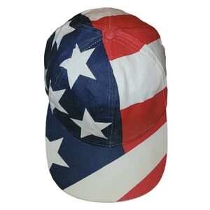 Vtg 1994 USA Flag Snapback Stars Stripes Patriotic 4th Of July USA Hat Americana